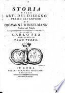 Storia delle arti del disegno presso gli antichi, tradotta dal Tedesco con note degli editore