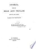 Storia delle belle arti Friulane