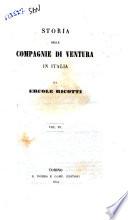 Storia delle compagnie di ventura in italia di Ercole Ricotti