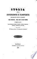 Storia delle invenzioni e scoperte riguardate sotto il dominio dell'industria, delle arti e delle scienze. Compilata sulle migliori opere di questo genere tedesche, inglesi, francesi ed italiane. Per cura di Vincenzo Janni, e di Alessandro de Mandato