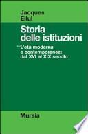Storia delle istituzioni