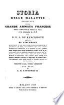 Storia delle malattie osservate alla grande armata francese nelle campagne di Russia il 1812 e di Germania il 1813. Versione dalla 3. ed. con note di G. B. Frantonetti