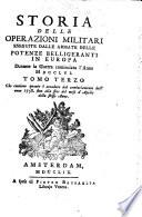 Storia delle operazioni militari eseguite dalle armate delle potenze belligeranti in Europa durante la guerra cominciata 1756