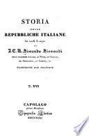 Storia delle repubbliche italiane dei secoli di mezzo