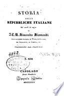 Storia delle repubbliche italiane dei secoli di mezzo