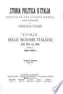 Storia delle signorie italiane dal 1313 al 1530