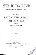 Storia delle signorie italiane dal 1313 al 1530