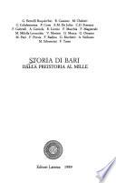 Storia di Bari: Dalla preistoria al mille