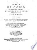 Storia di Como , descritta dal marchese Giuseppe Rovelli ... e divisa in tre parti ... (Storia de'principali avvenimenti dopo l'ingresso de'Francesi in Lombardia, cioè dal Maggio del 1796. a tutto il 1802, per servire di appendice alla storia di Como).