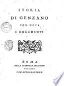 Storia di Genzano con note e documenti[Nicola Ratti]