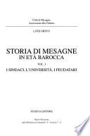Storia di Mesagne in età barocca: I sindaci, l'università, i feudatari