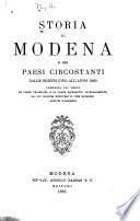 Storia di Modena e dei paesi circostanti