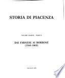Storia di Piacenza: t. 1-2. Dai Farnese ai Borbone (1545-1802)