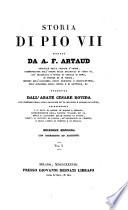 Storia di Pio VII. tradotto da Cesare Rovida. Edizione seconda con correzioni ed aggiunte