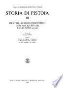 Storia di Pistoia: Dentro lo stato fiorentino Dalla metà del XIV alla fine del XVIII secolo