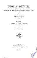 Storia di Roma: pt. 2. Critica della tradizione dalla caduta del decemvirato all' intervento do Pirro