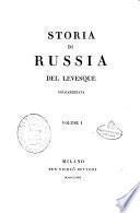 Storia di Russia del Levesque volgarizzata. Volume 1. [-3.]