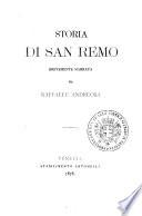 Storia di San Remo brevemente narrata da Raffaele Andreoli
