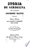 Storia di Sardegna del barone Giuseppe Manno