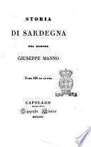 Storia di Sardegna del barone Giuseppe Manno