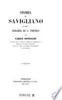 Storia di Savigliano e dell'abbazia di S. Pietro