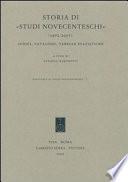 Storia di Studi novecenteschi (1972-2007)
