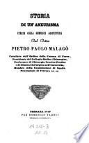 Storia di un' aneurisma curata colla semplice agopuntura (etc.)