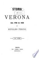 Storia di Verona dal 1790 al 1822 di Osvaldo Perini