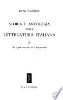 Storia e antologia della letteratura italiana