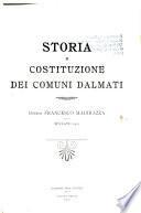 Storia e costituzione dei comuni dalmati
