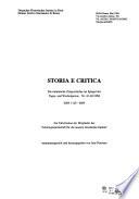 Storia e critica