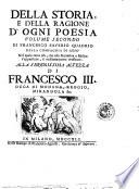 *Storia e ragione d'ogni poesia
