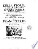 *Storia e ragione d'ogni poesia