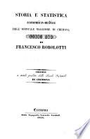 Storia e statistica economico-medica dell'Ospedale di Cremona libri tre