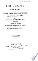 Storia ed analisi degli antichi romanzi di cavalleria e dei poemi romanzeschi d'Italia, con dissertazioni sull'origine, sugl'istituti, sulle cerimonie de' cavalieri