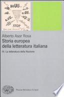 Storia europea della letteratura italiana: La letteratura della Nazione