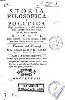 *Storia filosofica e politica degli europei nelle due Indie