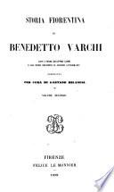 Storia fiorentina di Benedetto Varchi