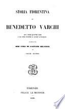 Storia fiorentina di Benedetto Varchi
