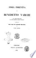 Storia fiorentina di Benedetto Varchi