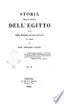 Storia fisica e politica dell'Egitto dalle prime memorie de' suoi abitanti al 1842 del dott. Odoardo Cusieri
