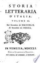 Storia letteraria d'Italia divisa in tre libri, il primo, e secondo de' quali trattano de' migliori libri usciti in Italia dal settembre 1748. fino al settembre 1749. Contiene il terzo importanti notizie di scuole introdotte, di musei, di osservazioni matematiche, di nuovi ritrovati, di scoperte anticaglie, di uomini illustri trapassati, e delle gesta loro