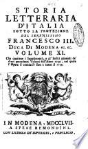 Storia letteraria d'Italia