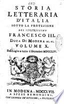 Storia letteraria d'Italia