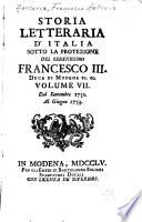 Storia letteraria d'Italia ...