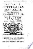 Storia letteraria d'Italia ...