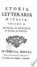 Storia letteraria d'Italia