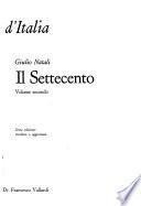 Storia letteraria d'Italia: Il settecento