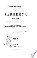 Storia letteraria di Sardegna del cavaliere D. Giovanni Siotto-Pintor