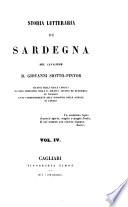 Storia Letteraria Di Sardegna Del Cavaliere D. Giovanni Siotto-Pintor